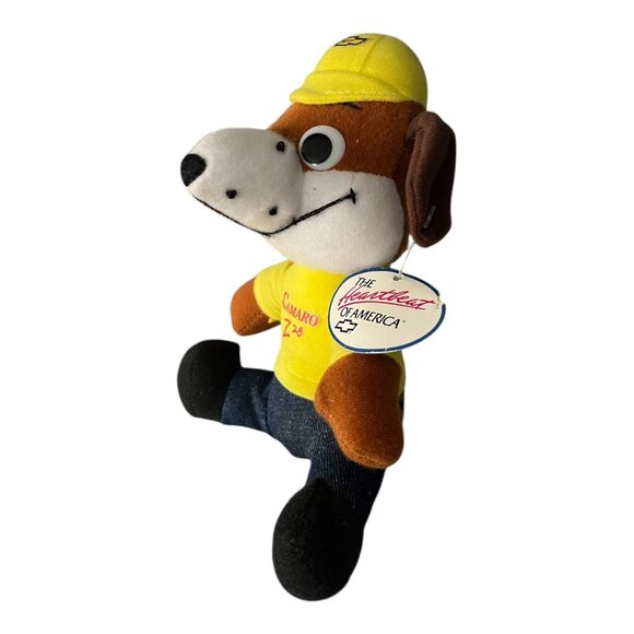 Vintage Chevy Camaro Z28 Dog Plush – “The Heartbeat of America” Tag – 1992 - Picture 4 of 10